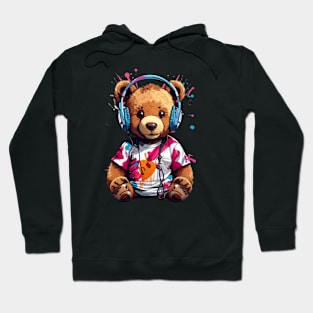 Music Teddy Bear Hoodie